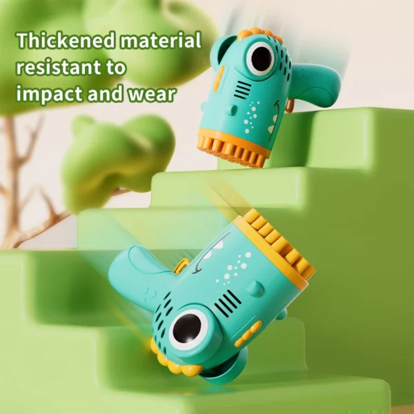 40 Holes Dinosaur Bubble Gun Handheld Fully Automatic Bubble Machine Without Battery And Bubble Water For Kids Gift - Image 6