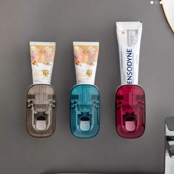 1 PCS Automatic Toothpaste Dispenser Bathroom Accessories Wall Mount Lazy Toothpaste Squeezer Toothbrush Holder - Image 4