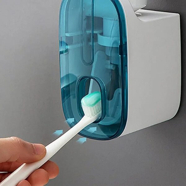 1 PCS Automatic Toothpaste Dispenser Bathroom Accessories Wall Mount Lazy Toothpaste Squeezer Toothbrush Holder - Image 6