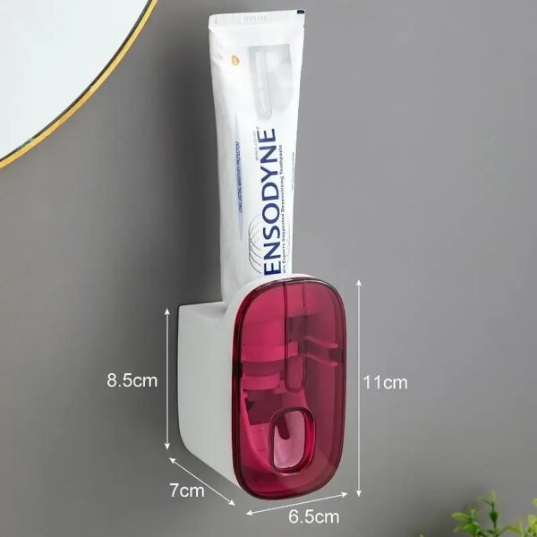 1 PCS Automatic Toothpaste Dispenser Bathroom Accessories Wall Mount Lazy Toothpaste Squeezer Toothbrush Holder - Image 7