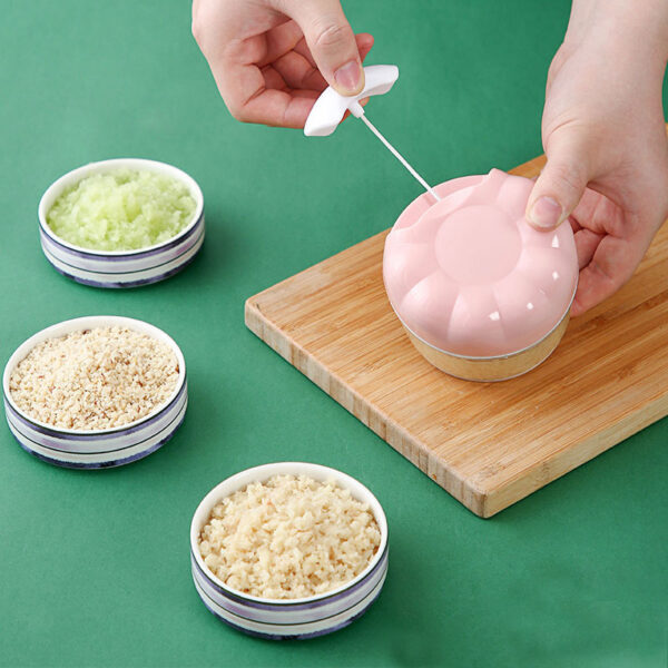 1Pc New Pink Kitchen Mini Home Mashed Potato Garlic Mash Manual Mixer Food Garlic Press Special for Kitchen Cooking Machine - Image 5