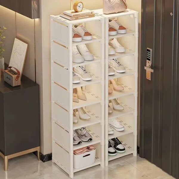 Multiple Layers Shoe Organizer Shoe Rack Organizer Space Saving Rack For Wall Corner Stackable Shelf For Rental House Door - Image 10