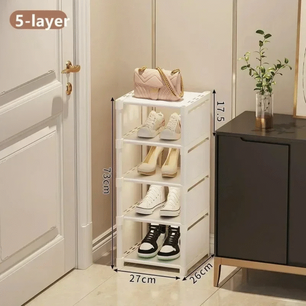 Multiple Layers Shoe Organizer Shoe Rack Organizer Space Saving Rack For Wall Corner Stackable Shelf For Rental House Door - Image 12