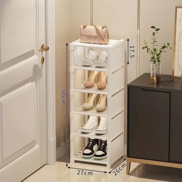 Multiple Layers Shoe Organizer Shoe Rack Organizer Space Saving Rack For Wall Corner Stackable Shelf For Rental House Door - Image 13