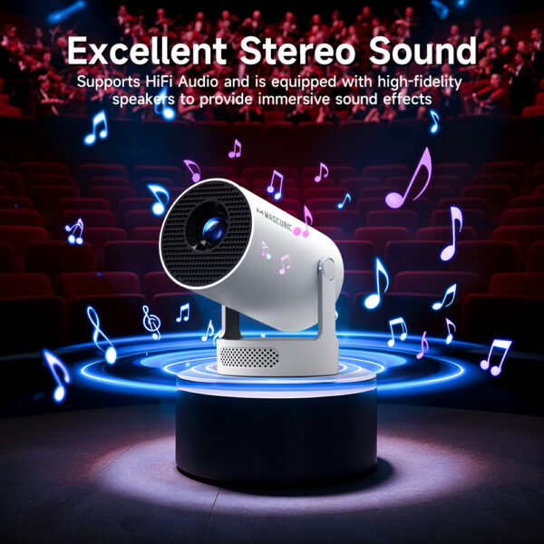 Magcubic Projector HY300 PRO + 4K Android 11 Dual Wifi6 Allwinner H713 BT5.4 1080P 1280*720P Home Cinema Outdoor Projetor - Image 13
