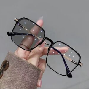 Photochromic Anti Radiation Glasses Metal Eyeglass For Woman Men