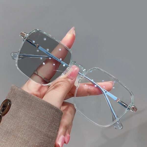 Photochromic Anti Radiation Glasses Metal Eyeglass For Woman Men - Image 6