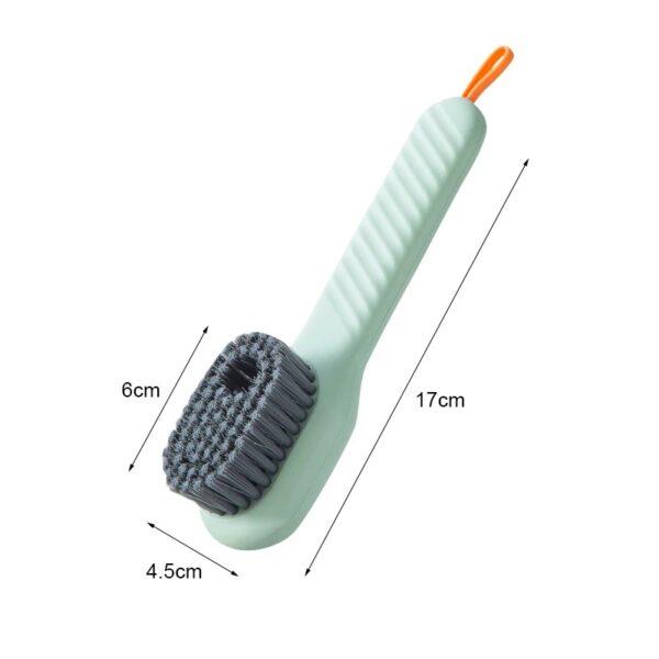 Multifunction Cleaning Shoe Brush Soft Automatic Liquid Shoe Brush Long Handle Clothes Soap Brush With Hook Clean Tool - Image 6