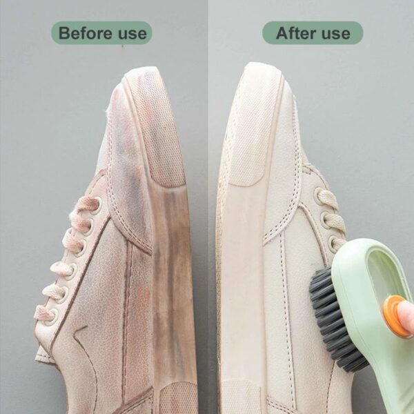 Multifunction Cleaning Shoe Brush Soft Automatic Liquid Shoe Brush Long Handle Clothes Soap Brush With Hook Clean Tool - Image 8